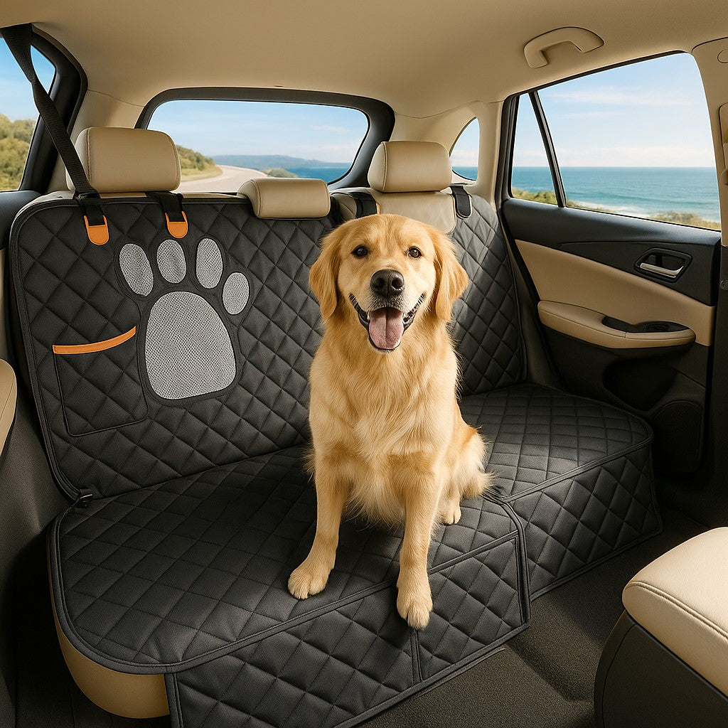 Housse de voiture avec un chien