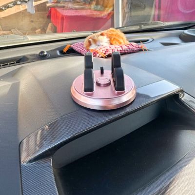 Support téléphone voiture RotaSili rose